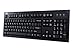 Adesso Full Size Mechanical Gaming Keyboard with USB Hub and Audio Jack - USB and PS/2 (MKB-135B)
