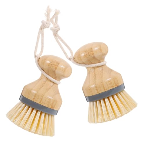 Veemoon 2 Piezas Cepillo de Cocina Portátil Cepillos de Limpieza para Platos y Ollas Diseño Compacto y Ligero Adecuados para Utensilios de Cocina Eficaz para Fregado Diario