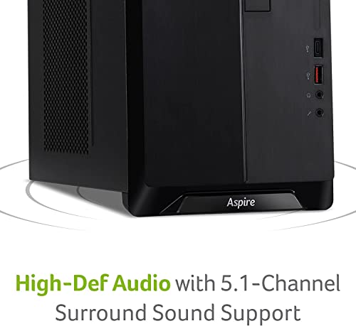 Acer 2022 Aspire Mini Tower Desktop 10Th Intel I5-10400 6-Core Cpu- Uhd Graphics - 16Gb Ddr4-512Gb Nvme Ssd + 1Tb Hdd - Dvd Writer - Wifi 6 Rj45 Hdmi Windows 11 Pro W/ 32Gb Usb Drive #TOP5