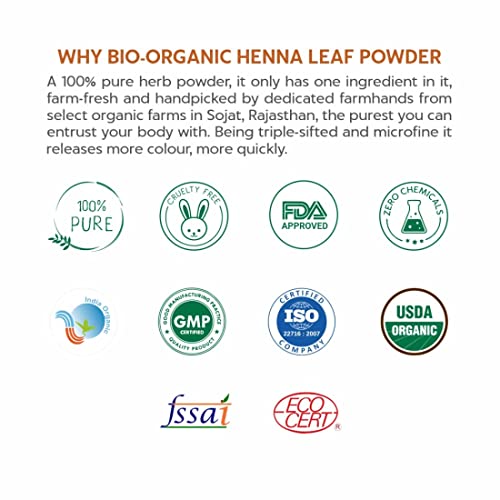 Polvo de hoja de henna 100% orgánica Indus Valley 500g miniatura 7