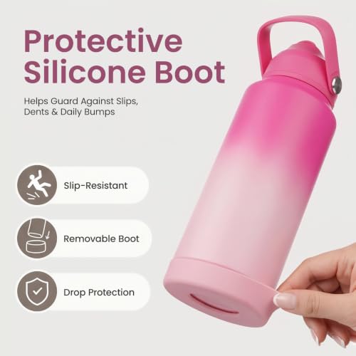 Konokyo 32 oz Insulated Stainless Steel Sports Water Bottle with Straw Lid by Konokyo - Used condition - Image 7