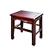 Home stołek z litego drewna, kwadratowy taboret, chiński klasyczny mahoń, stołek do posiłków, taboret do dressingu, zmieniający buty, powierzchnia do leżenia długość 28 cm, szerokość 28 cm (rozmiar S)