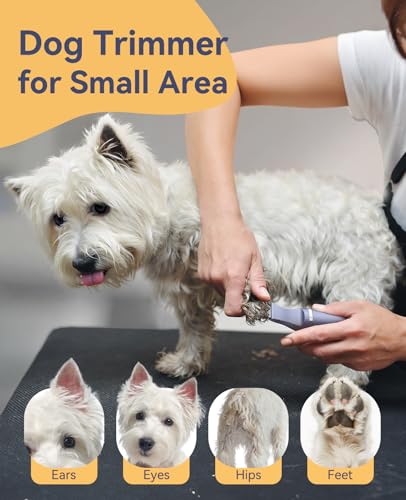 oneisall 4 in 1 Dog Grooming Kit - Cordless Paw Trimmer, Nail Grinder & Small Dog Shaver