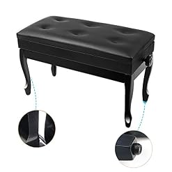 TEmkin Tabouret de Piano, Banc de Piano Confortable pour Deux Personnes, avec Compartiment de Rangement de Grande capacité, Robuste et Durable, Hauteur réglable de 10 cm - Les Beatles, Paul McCartney, John Lennon, RIngo Starr, George Harrison TEmkin Tabouret de Piano, Banc de Piano Confortable pour Deux Personnes, avec Compartiment de Rangement de Grande capacité, Robuste et Durable, Hauteur réglable de 10 cm – Image 2