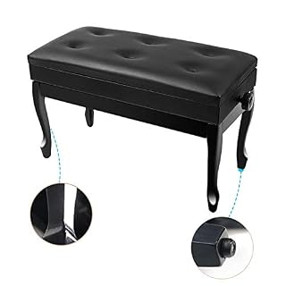 TEmkin Tabouret de Piano, Banc de Piano Confortable pour Deux Personnes, avec Compartiment de Rangement de Grande capacité, Robuste et Durable, Hauteur réglable de 10 cm - Les Beatles, Paul McCartney, John Lennon, RIngo Starr, George Harrison TEmkin Tabouret de Piano, Banc de Piano Confortable pour Deux Personnes, avec Compartiment de Rangement de Grande capacité, Robuste et Durable, Hauteur réglable de 10 cm – Image 2