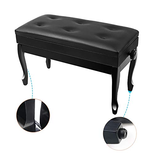 TEmkin Tabouret de Piano, Banc de Piano Confortable pour Deux Personnes, avec Compartiment de Rangement de Grande capacité, Robuste et Durable, Hauteur réglable de 10 cm - Les Beatles, Paul McCartney, John Lennon, RIngo Starr, George Harrison TEmkin Tabouret de Piano, Banc de Piano Confortable pour Deux Personnes, avec Compartiment de Rangement de Grande capacité, Robuste et Durable, Hauteur réglable de 10 cm – Image 3