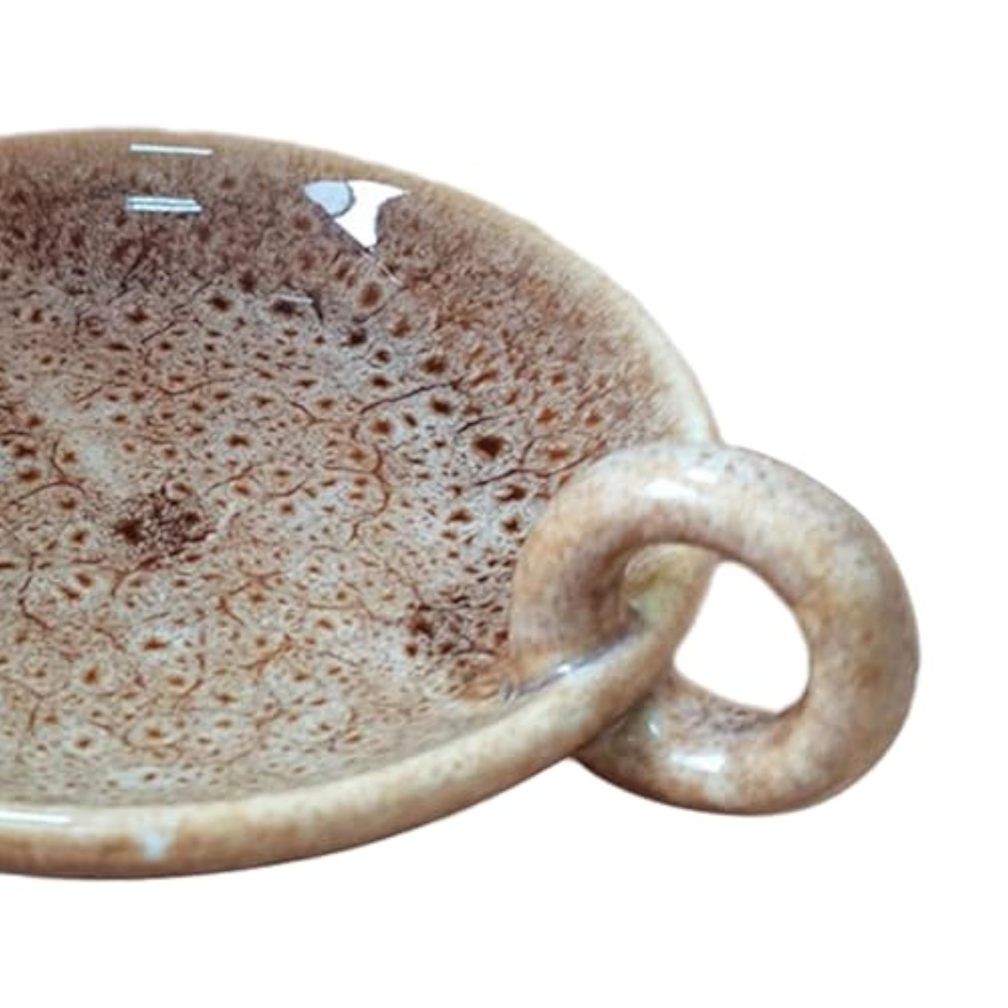 Ceramic Candle Plate Ornament, Red