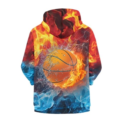 Image of Biyejit Kids Novelty 3D Graphic Printed Hooded Sweatshirt Boys Girls Zip Up Hoodies Age 6-16 Years