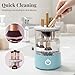 Electric Makeup Brush Cleaner Machine, 2026 New Automatic Spinning Make Up Brush Washer Portable Makeup Brushes Cleanser for All Size Beauty Makeup Brushes (Blue)