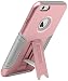 Macally Hardshell Protective Case Cover with Kickstand for iPhone 6/6s - Retail Packaging - Rose Gold