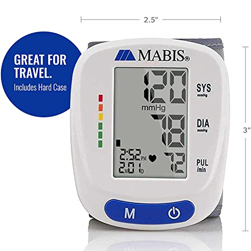 Mabis 04-615-001 Digital Premium Wrist Blood Pressure Monitor thumb #5