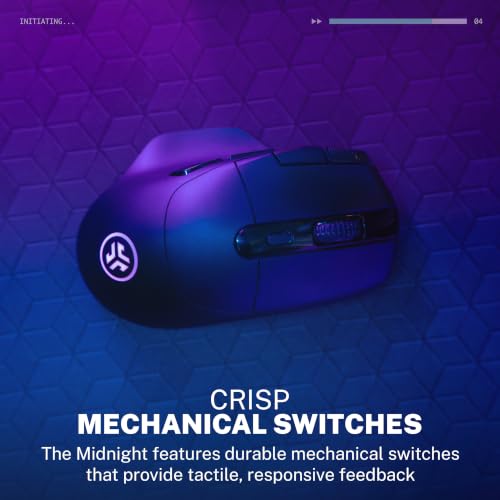 Image of JLab Midnight, Wireless Ergonomic Gaming Mouse, 7-Button, Black
