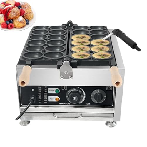 forplubossmmp Máquinas Y Planchas para Hacer Gofres Comerciales con Máquina para Marcar, Máquina para Hacer Gofres con Burbujas De 1800 W, Máquina Eléctrica Antiadherente para Hacer Gofres