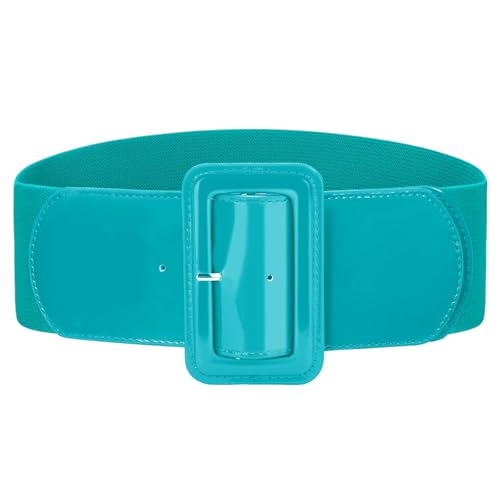 Image of VONMELLI Stretchy Wide Women Belts Elastic Vintage Belts for Women Fashion Ladies Waist Belt for Dress