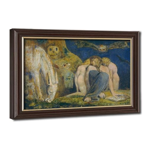 Impression sur toile The Night of Enitharmon's Joy par William Blake 20x30 cm