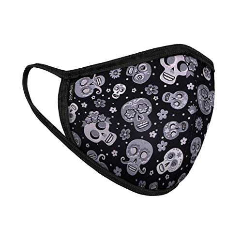 Yourban Mascarilla lavable y reutilizable para unisex (Certificada UNE0065:2020) Mediano Talla única Catrinas Cover