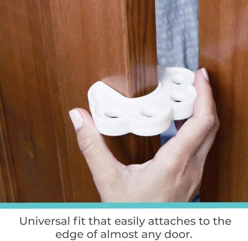 Aputue Bebek damlatmaz bardakları, 4'lü Paket Çocuk Kapı Silikon Koruyucu, Bebek Güvenliği için Yumuşak Kapı Koruyucu, Evde Bebek Güvenliği için Parmak Koruyucu, Çocukların Parmak Sıkışmasını Önler - Görsel 3