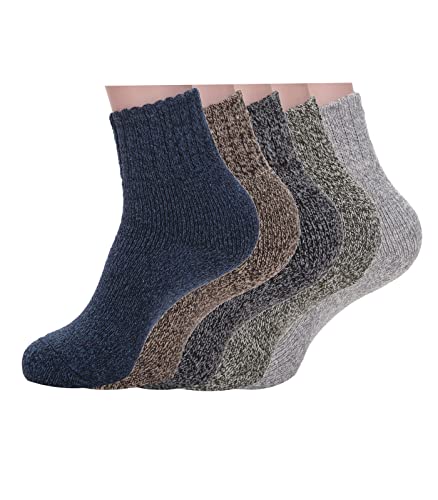 Wool Socks for Women Womens Socks Crew Women Wool Socks Warm Thick Winter Socks Women Socks Womens Boot Socks Slouchy Socks 5p2 dark