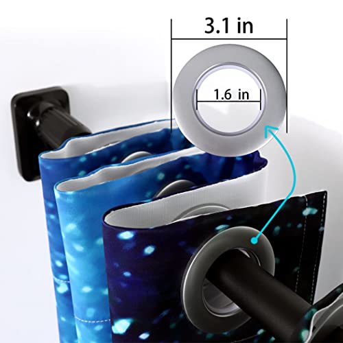 Yisumei 28 X 48 Inches American Flag Blackout Curtains Retro Room Decor For Bedroom Thermal Window Curtains Grommet Top (2 Panels) #TOP2