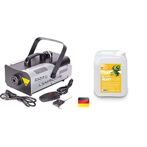 LSM900W - IBIZA - 900W Nebelmaschine mit Fernbedienung - Schwarz...