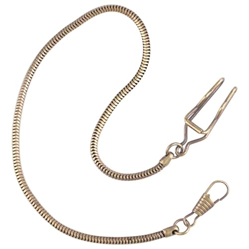Cadena de reloj de bolsillo de acero inoxidable 39 cm accesorios de joyería unisex 5