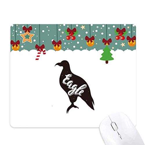 Alfombrilla de ratón con diseño de águila en blanco y negro para setup gamer