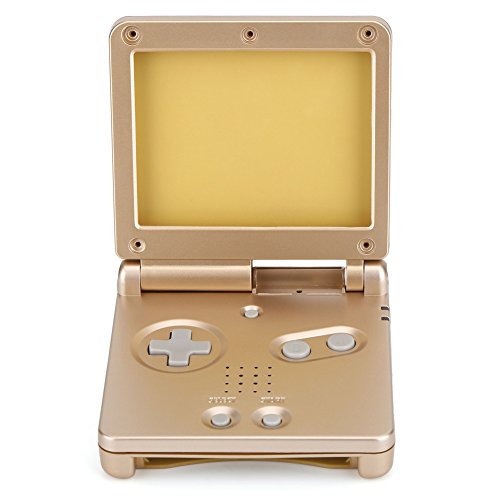 Estuche para Consola de Juegos, Cubierta Completa ABS a Prueba de Rasguños Agujero Preciso Y Cubierta de Estuche de Juego a Prueba de Erosión de Botones para GBa SP(oro) Cover