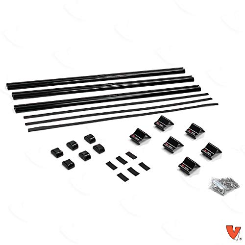 Vantech J1000 3 Bar For Nissan Nv200 Ladder Roof Rack 2013-On, Black #TOP1