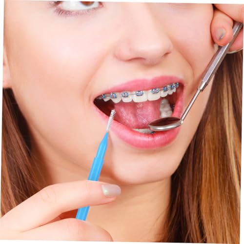 SAFIGLE 50Stücke Teiliges Interdentalbürsten für Zahnpflege mit Borsten Effektive Zahnreinigung für Zahnzwischenräume Ergonomisches Design für Optimalen – Bild 7
