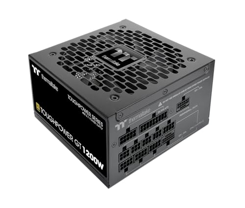 Thermaltake Toughpower GT 1200W | ATX 3.1 | 80 Plus Gold | vollmodular | PCIe 5.1 12V-2x6 (12+4) | Smart Zero Fan sehr leise | Schwarz