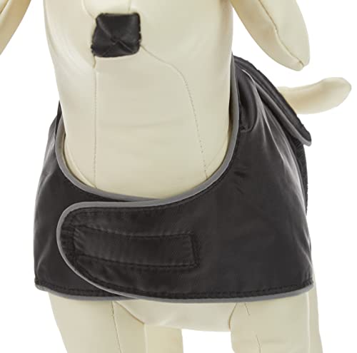 TRIXIE Hundemantel Orléans Gr. XS, Rücken 30 cm, wasserabweisend – schwarz