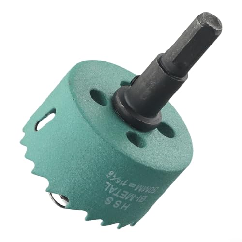 Juego de brocas para madera de bi-metal de 16-50 mm, acero HSS M42, para tablaroca, PVC y aluminio, compatible con mangos estándar (50 mm) miniatura 3