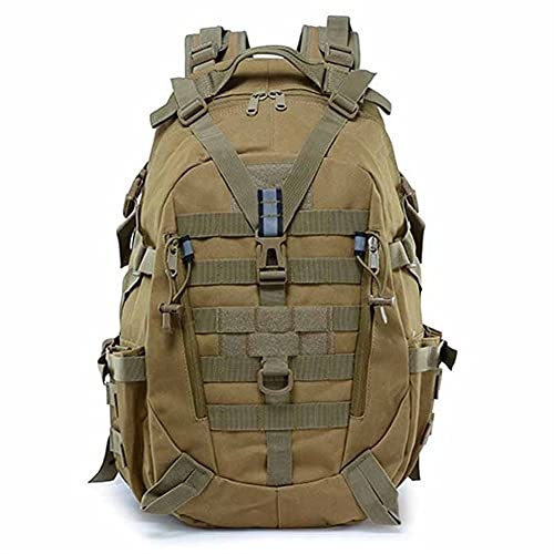 Mochila para acampar Mochilas impermeables Camuflaje Senderismo Mochila deportiva al aire libre 1122 (Capacity : 50 70L, Color : 40L Khaki) Cover