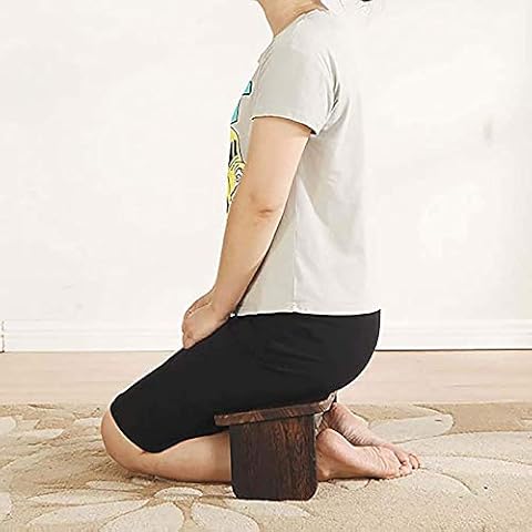 Meditation Stool Wood Yoga Stool,Foldable Meditation Bench,for Deep Meditation Strong Bearing Capacity,45 X 20cm Cover
