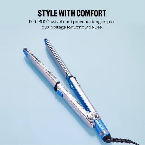 Image of BaBylissPRO Nano Titanium Prima Ionic Hair Straightener - Professional Flat Iron & Curling Iron in One for Stylists, Pro Styling Hair Tool