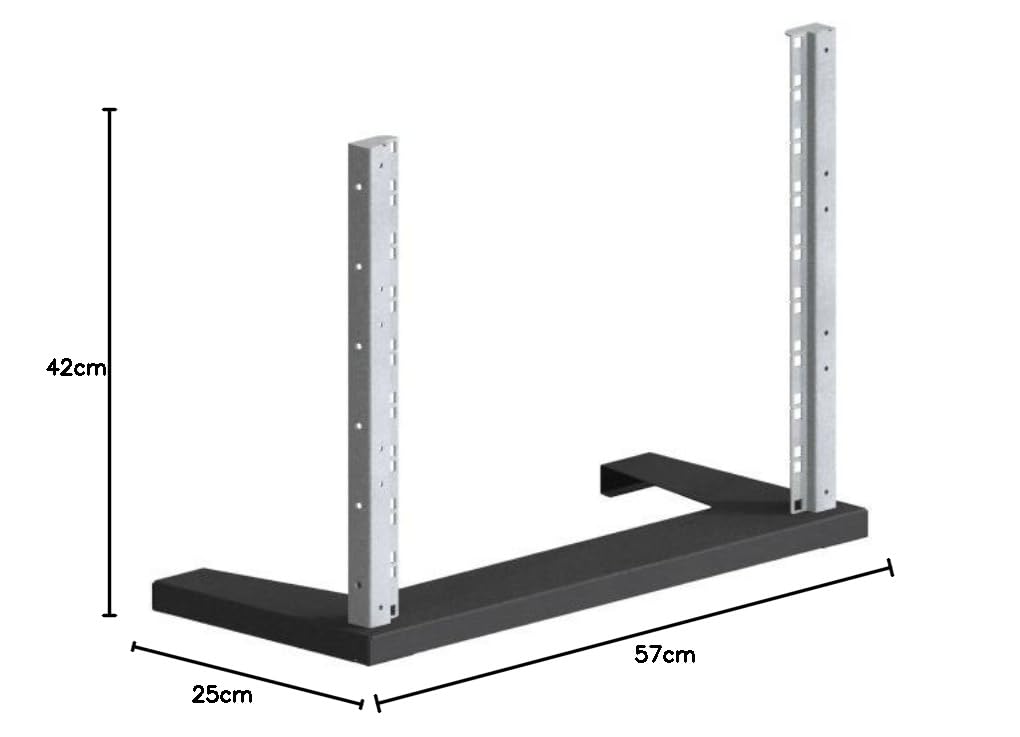 '9HE Mini 19 Rack stand – Grigio chiaro – 19 pollici (282.6 mm) armadio – Rack Server