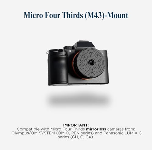 Image of Original Retropia Repurposed Disposable Camera Lens - Unlimited Instant Film-Look Photos - Compact Pancake Lens, 32mm Focal Length & Fixed f /11 Aperture (M43 Mount Mirrorless Compatible)