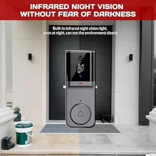 Ablink Video Doorbell with Monitor, Wireless Doorbell Camera Without WiFi, 2.4G Module Connection, No APP and Subscription Fees, Two-Way Audio, Night Vision, for Home