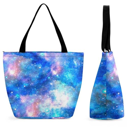 Sac de shopping pour voyage Nébuleuse Bleue : le grand sac bandoulière idéal en vacances