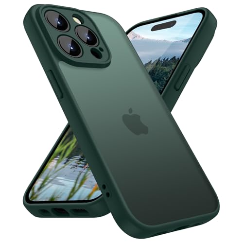 HGH Matt Hülle für iPhone 14 Pro Kameraschutz, Stoßfest Militärstandard FallSchutz Handyhülle für iPhone 14 Pro, Durchsc...