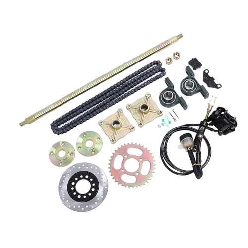25,5 -Zoll -GO -Kart -Hinterachse -Scheiben -Kit, Verbesserte Grifffahrrocket -Hub -Bremsbaugruppe für ATV Quads, zu Atomik, Motowork, DHz und Lei Passt