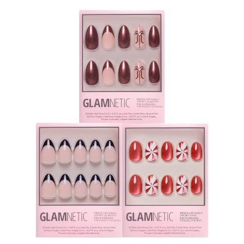 Glamnetic Press-On Nails Bundle - She's A Gift, Cocoa &