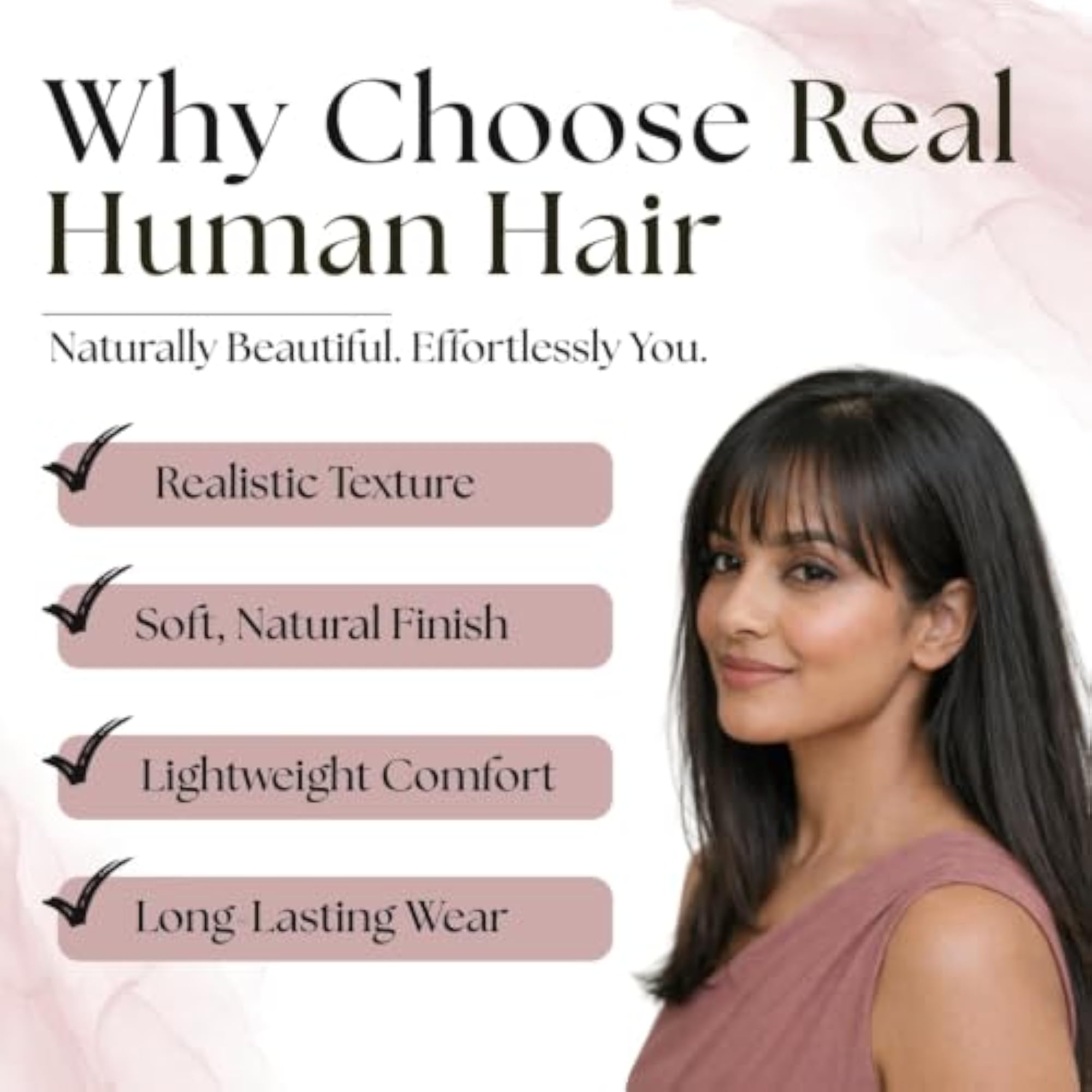 Clip-In Front Hair Patch & Hairline Topper