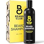 Beard Club Original Premium Beard Shampoo - Natural & Nourishing Formula for Soft, Clean & Healthy Facial Hair - Gentle on Skin - Sulfate & Paraben Free - 4 fl oz