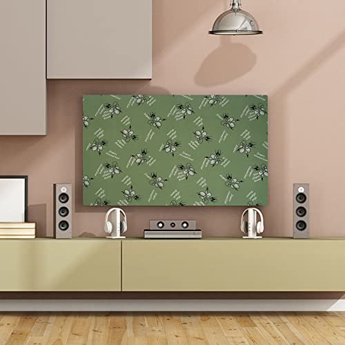 Image of Glassiano Marigold Dustproof Printed 49 inch LED TV Cover Screen Protector Compatible for All Models, Print 36