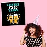 Happy 60th Birthday Card For Men - 60 - Sixty Celebrations - Beer Lover - Cheers To 60 Years - 60th Birthday Card For Man, Dad, Brother, Uncle - Image 5