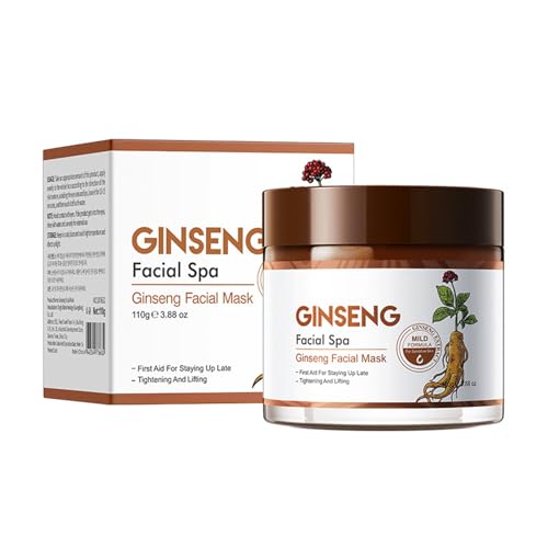 Ginseng Facial Mask, Skin Rejuvenating Formula for Wrinkles,