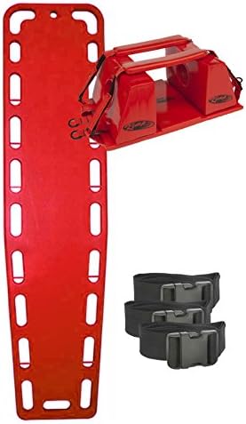 Kemp Pro-Standard Complete System + Head immobilizer + 3 Straps (Red)