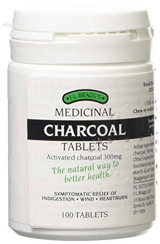 J.L Braggs Charcoal Tablets 100 Pack of 2