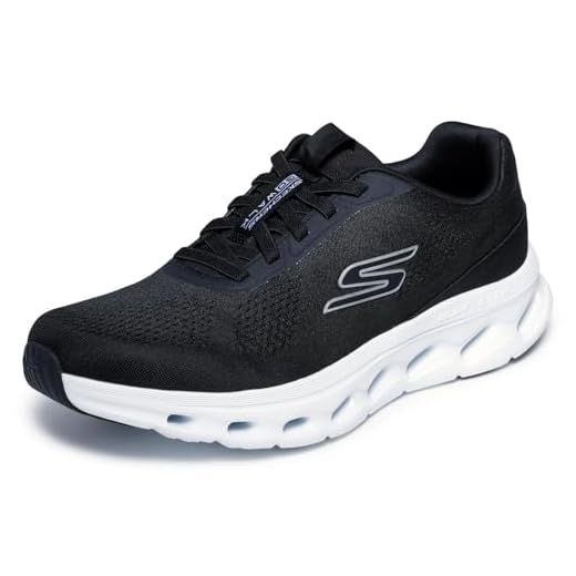 Skechers Go Walk Glide Step 2.0 Vic Tênis masculino, Preto/branco, 45